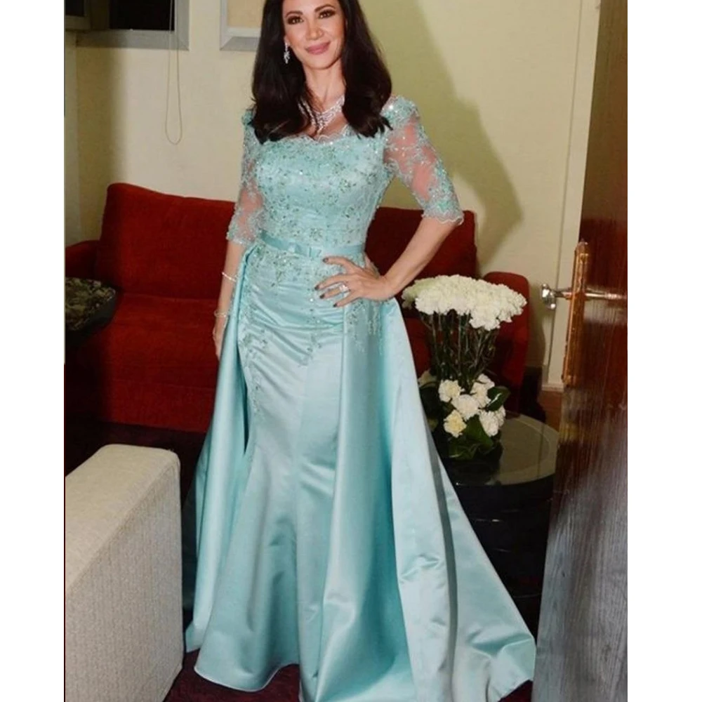 Серое платье для матери невесты модель 2019 года с длинным рукавом цвет Шампань