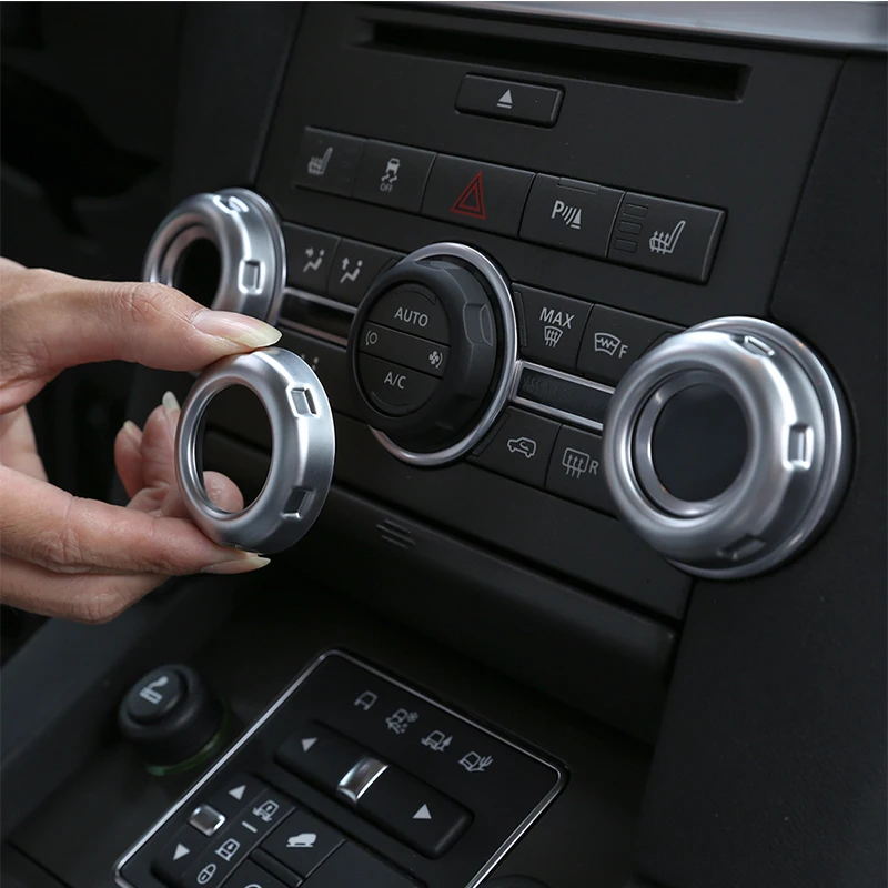 

For Land Rover Discovery 4 LR4 Range Rover Sport ABS volume air conditioning knob decoration cover sticker interior