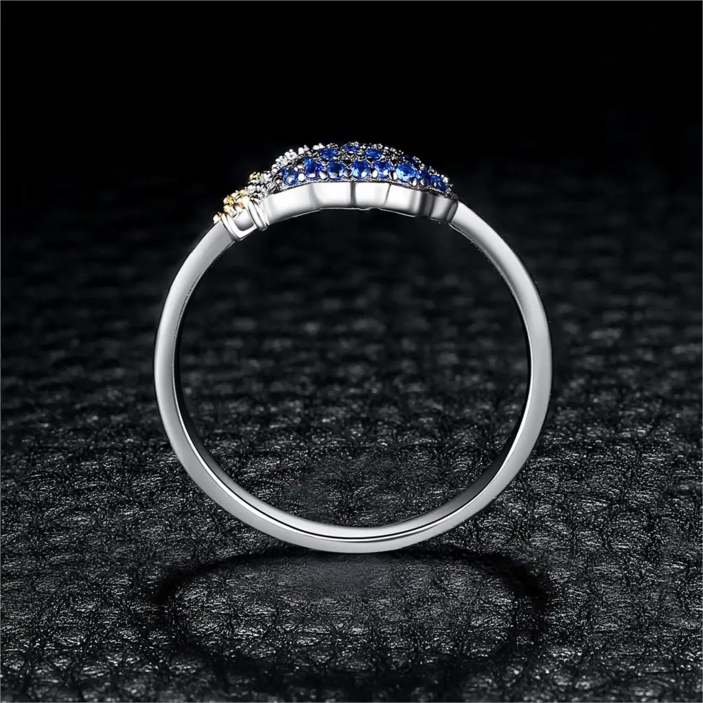 JewelryPalace небо облака солнечные дни создан синий шпинель кольцо 925 пробы серебряные