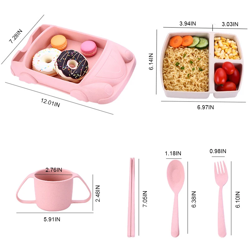 

Creative Car Shape Children's Plate Cute Household Dinnerware Baby Plate Breakfast Fruit Dishes Saucer Tray Dessert Tableware