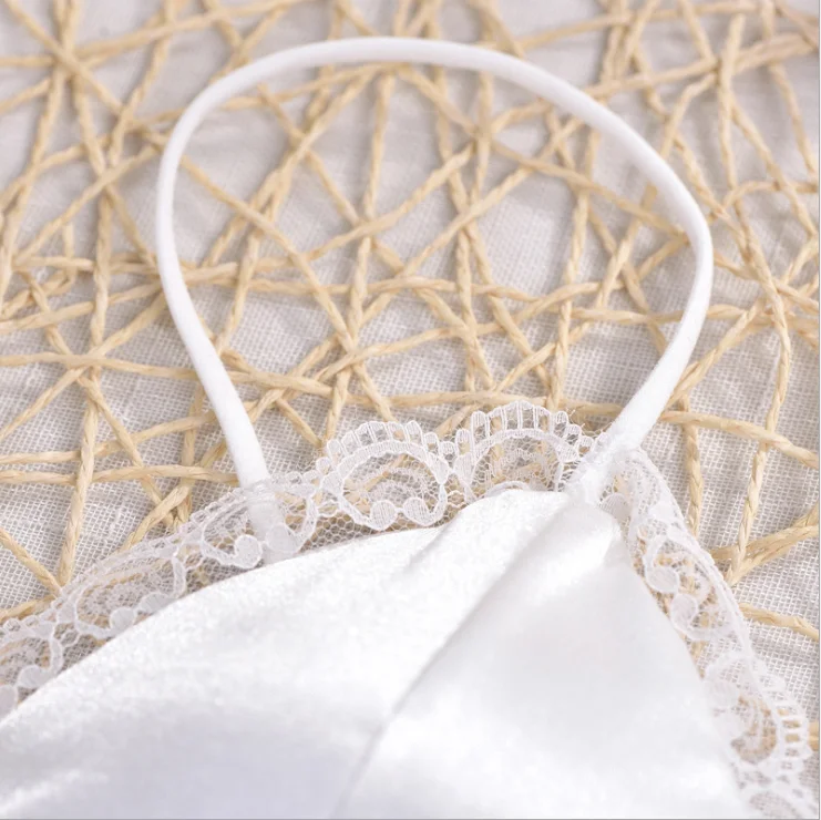 Летний сексуальный атласный маленький кружевной бюстгальтер с треугольной