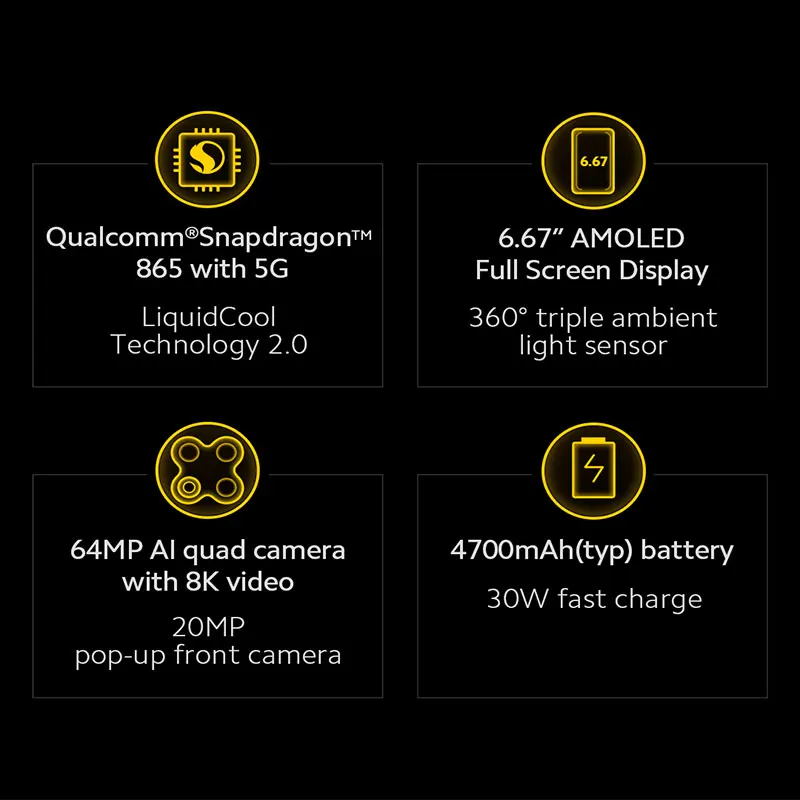 Глобальная версия Xiaomi POCO F2 Pro 6 ГБ 128 5G устройство док-станция Qualcomm Snapdragon 865 64MP Quad