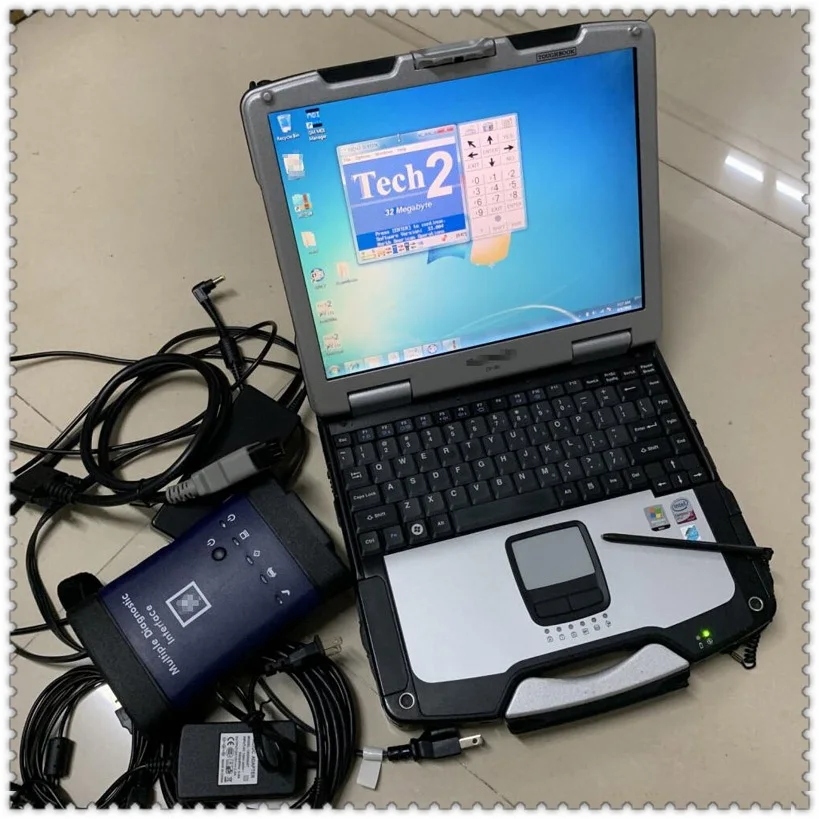 

New for G M MDI Multiple Diagnostic Interface WIFI Multi-Language ForG M car Scanner with software install in CF-30 laptop CF30
