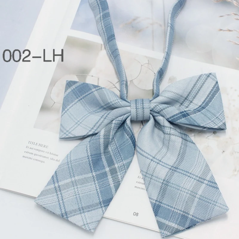 

Feminine Plaid Bowtie Casual Bow tie For Women Uniform Collar Butterf Bowknot Adult Check Bow Ties Cravats Girls Bowties