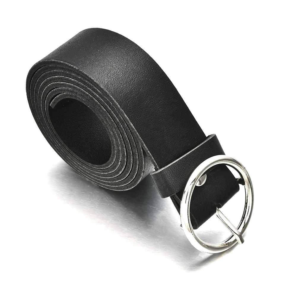 Женские ремни из искусственной кожи с серебряной пряжкой для женщин модные