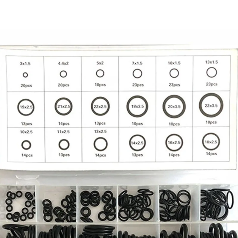 

279PCS O-Ring Rubber Gasket Seal Classification Black O-Ring Seal Set Nitrile Gasket Car Gasket