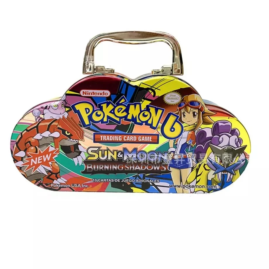 

102pcs Pokemon Portable Tin Box TAKARA TOMY Battle Toys Hobbies Hobby Collectibles Game Collection Anime Cards For Children Toy