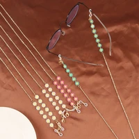 minimalist style flower beads chain eyeglass chain lanyard reading glasses chains women accessories sunglasses hold straps cords