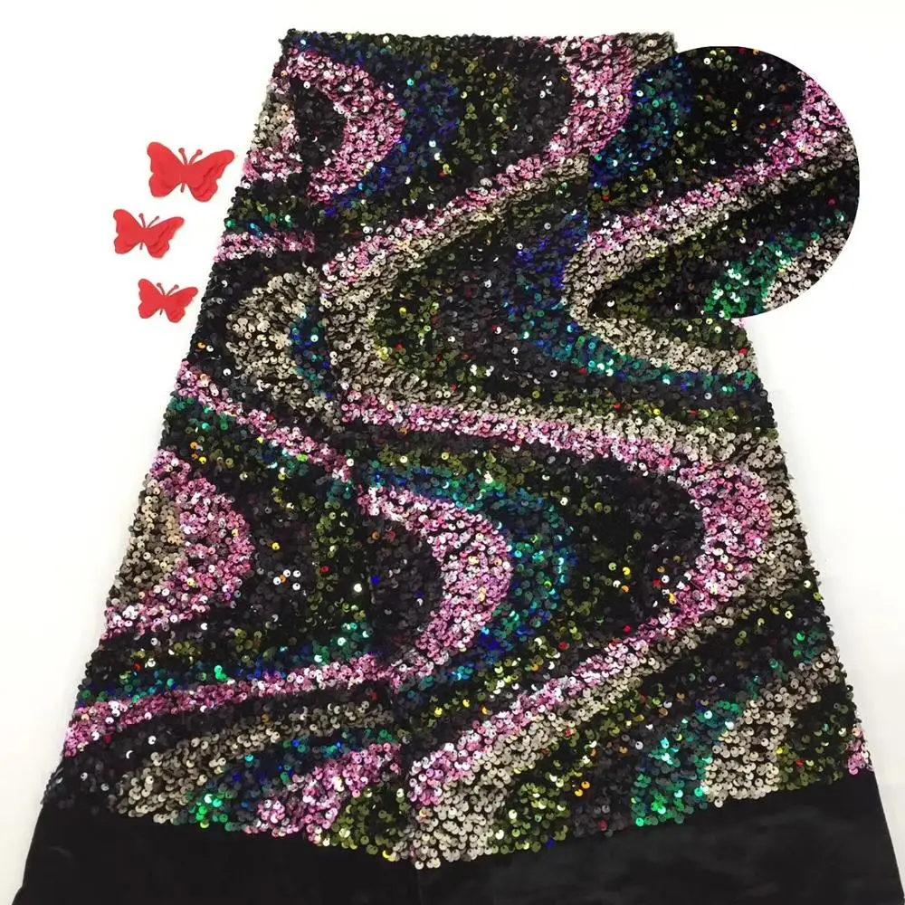 Новое Африканское кружево французское Кружевная Ткань бархатная ткань Нигерия