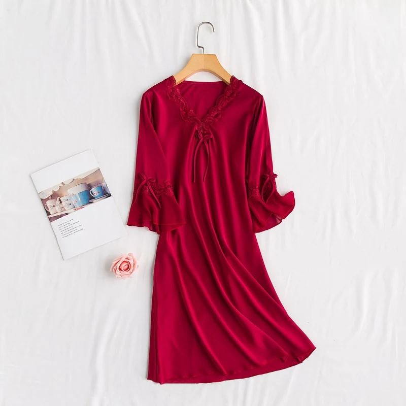 Лето 2020 розовая кружевная юбка с коротким рукавом conjunto feminino para dormir женская одежда