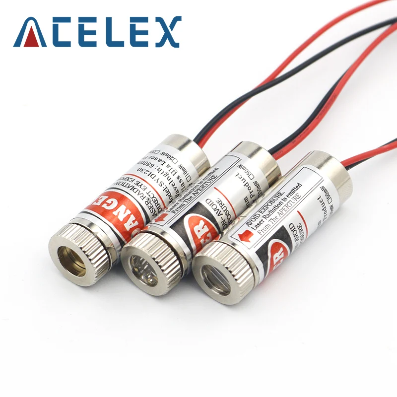 650 нм Красный точечный лазерный диодный модуль 5 мВт фокусировка Регулируемый