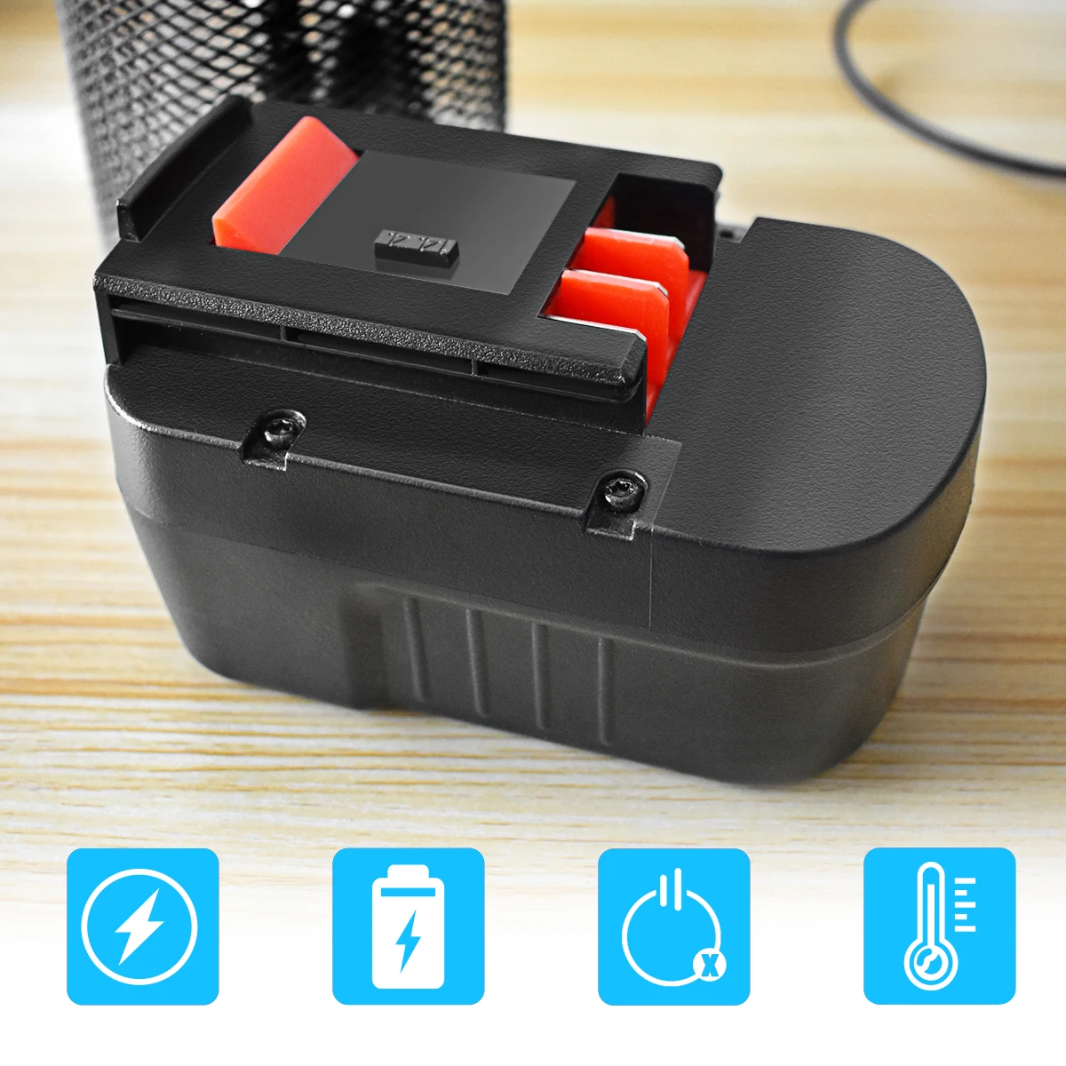 Аккумулятор Turpow для Black &amp Decker 14 4 В 3500 мАч электроинструмента BD-1444L/BPT1048/FSB