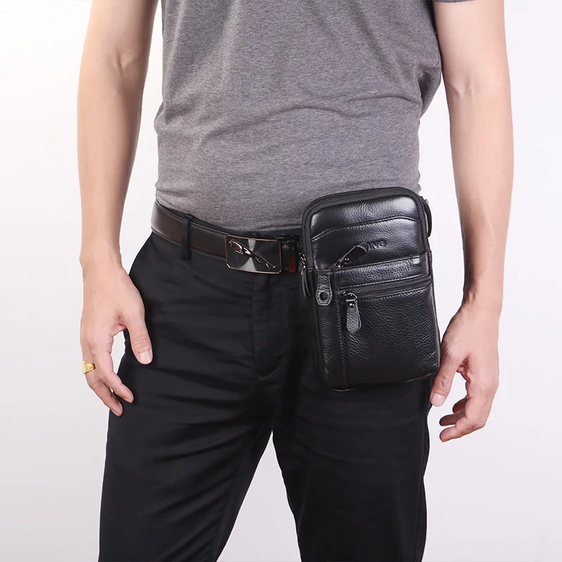Мужская сумка на плечо из воловьей кожи кожаный ремешок забавная дорожная