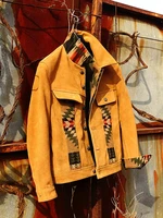 2022 new arrival spring man genuine cow suede leather coat with navajo tribe pattern patchwork young male short jacket 4xl 5xl