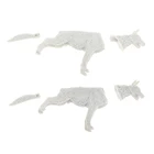 135 Набор фигурок из смолы для собаки, миниатюрная военная игра для второй мировой войны, неокрашенные пейзажи