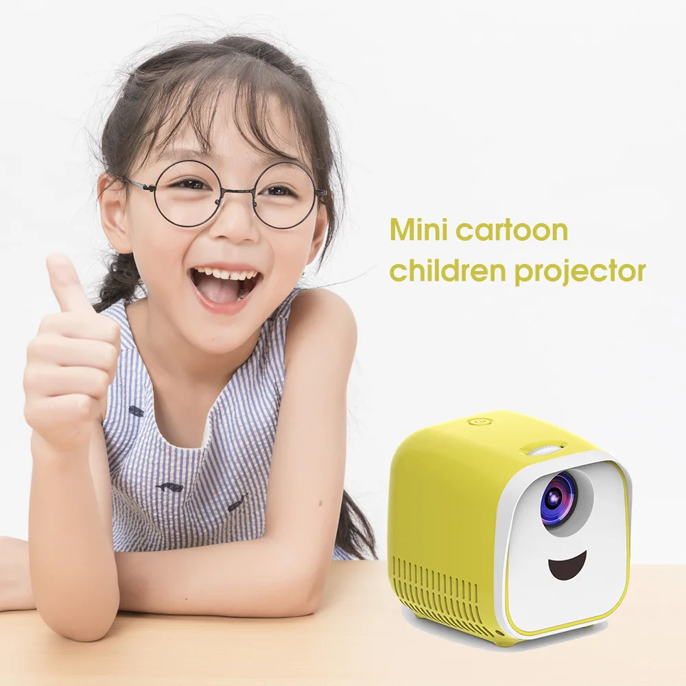 L1 Mini Portable Projector 1080P LED Beamer Video for Home Theater Mirroring Screen Kids | Электроника