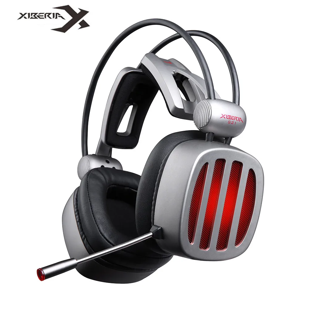 XIBERIA S21 USB объемные Стерео Игровые наушники гарнитура с микрофоном и