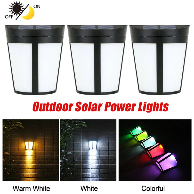 

Светодиодный открытый Солнечный Мощность светильник s Водонепроницаемый Энергосберегающие авто-индукционный светильник сада Путь Настен...