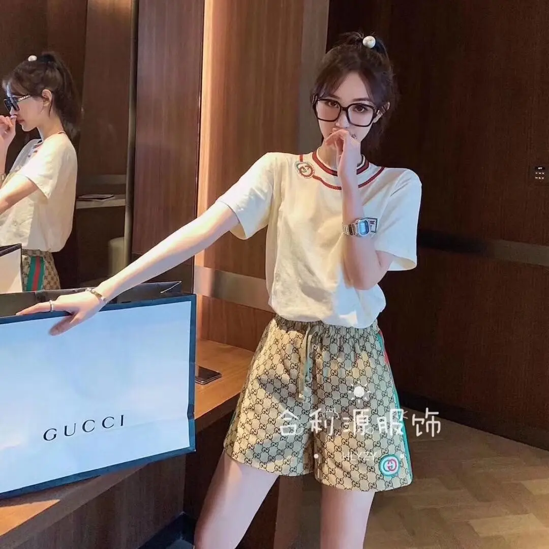 

Pants female student Korean loose casual pants net red same vintage print loose and slim legged Harem Pants female student