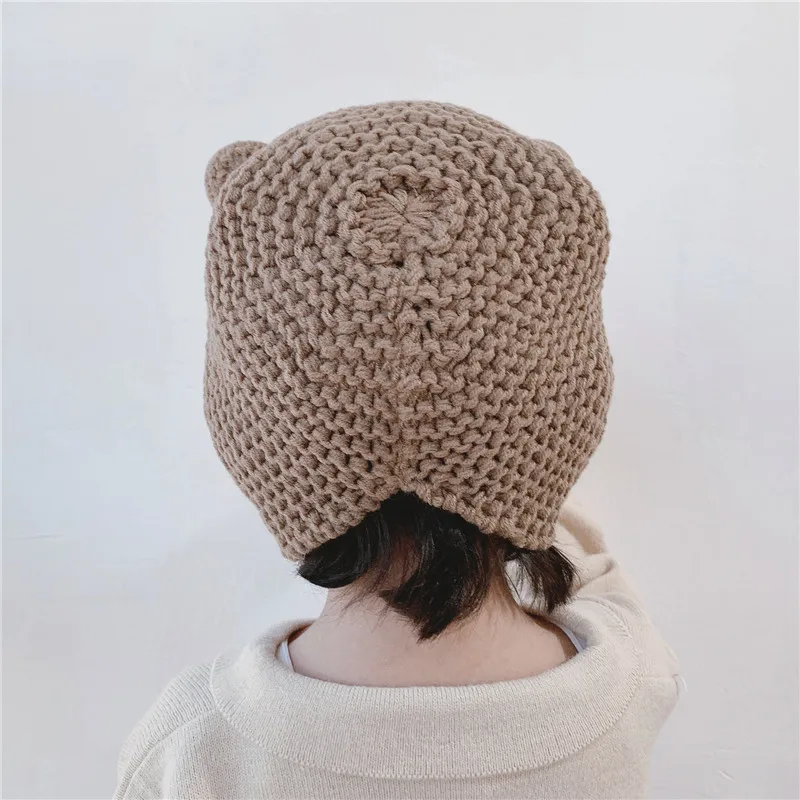 Вязаная шапка с ушками в виде Глаз лягушки для малышей реквизит фотосессии