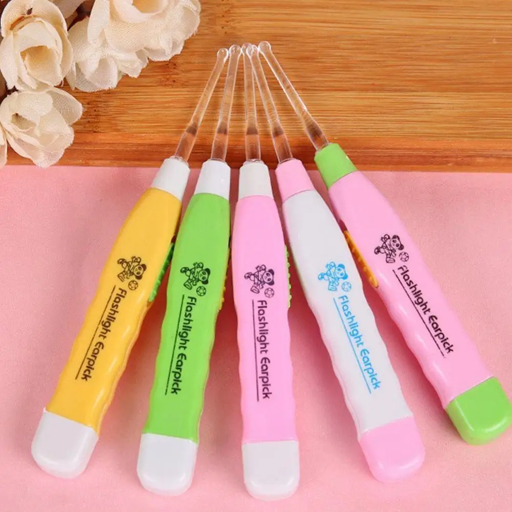 1 предмет светодиодный светильник уха Палочки чистый воск для ногтей чистки er