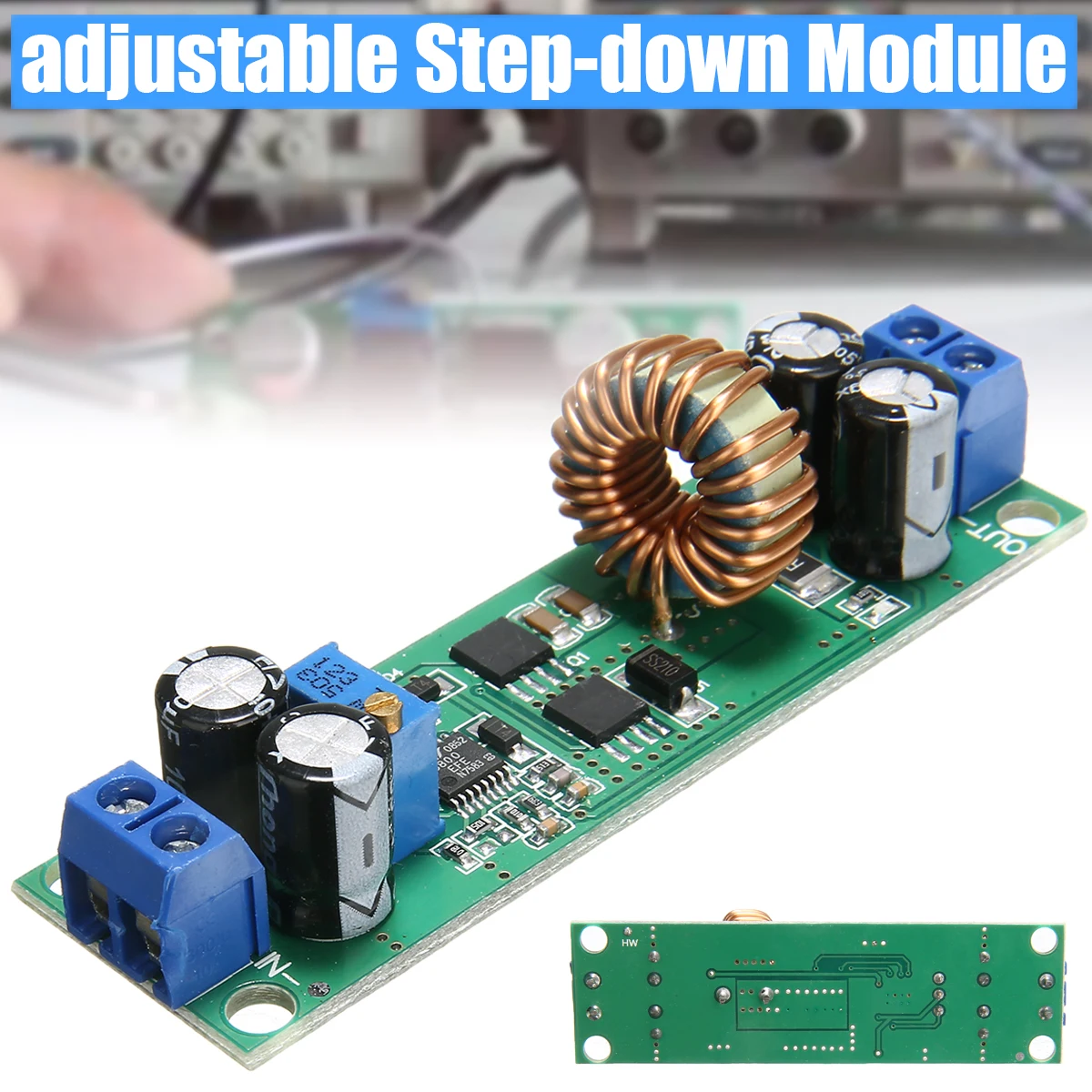 Понижающий преобразователь напряжения регулятор 24 60 в до 3 5 9 12 В 19 10A для модуля