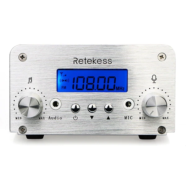RETEKESS TR502 5 Вт/15 Вт PLL FM передатчик стерео FM радио вещания передатчик станция для Конференции обучения на открытом воздухе Обучение