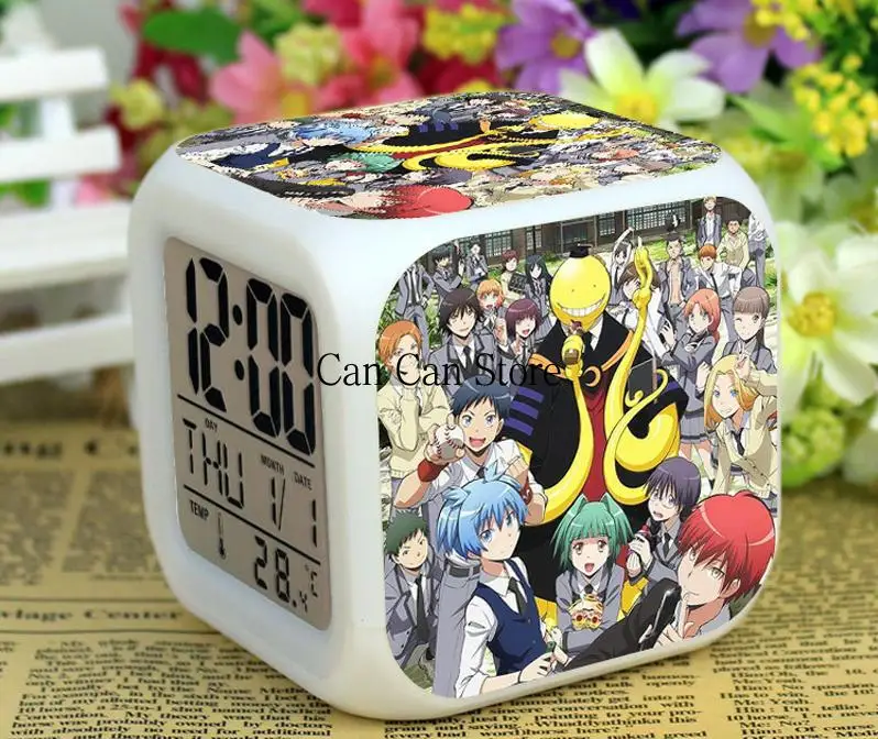 

Класс убийц, 7 цветов, цифровой будильник, рождественские подарки, светильник, будильник, студенческие настольные часы