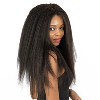 glueless kinky straight 13x6 lace front human hair wigs for black women yaki human hair 28 inch brazilian frontal pre plucked