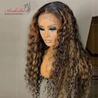Парик с волнистыми волосами, 100% натуральные волосы, предварительно выщипанные волосы