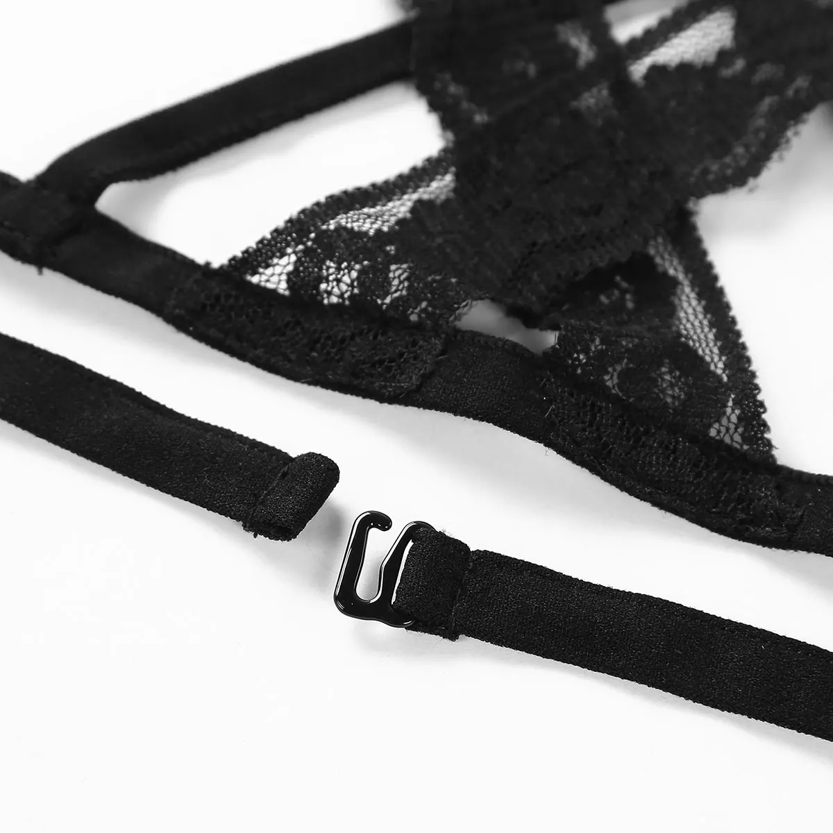 

Womens Femme Lace Bondage Exotic Lingerie Tanks Open Cup Sissy Bra Tops Micro Criss-cross Hollow Out Bustier Wire-free Bra