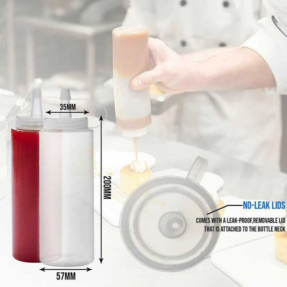 

Sauce Squeeze bottles Bottle Mayo Bottles Restaurant Home Kitchen 8Pcs