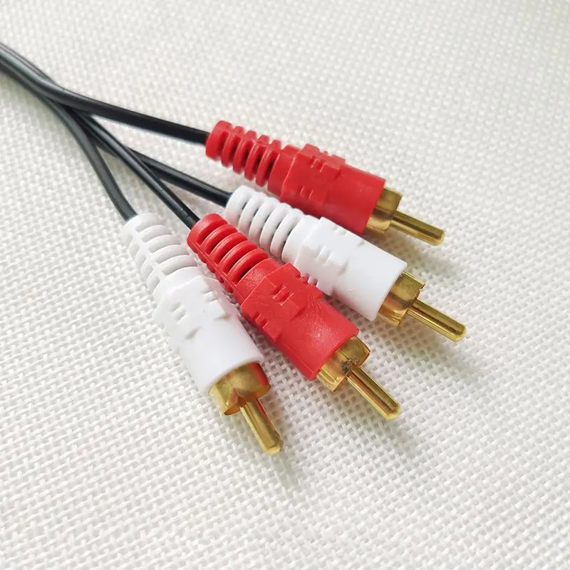 2 RCA штекер Мужской кабель стерео аудио AV для DVD tv CD усилитель звука|Кабели HDMI| |