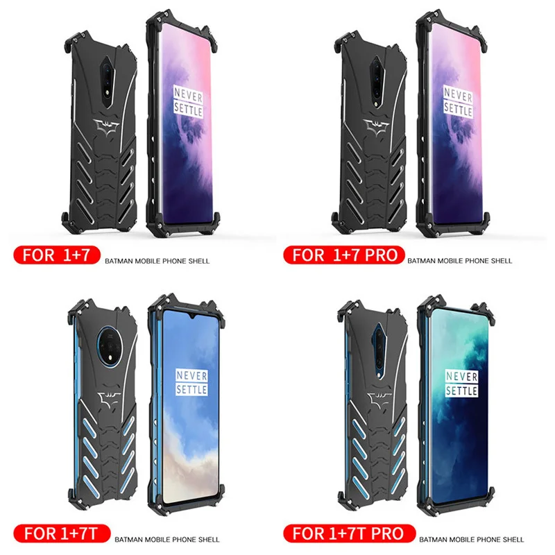 Чехол для Oneplus 7 t Роскошный Алюминиевый металлический чехол с Бэтменом pro One Plus Pro