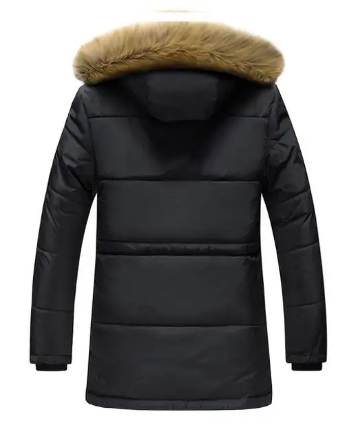 Mens Winter Jackets Fur Collar Coats Winter Jacket Men Thickening Warm Men Clothes Hooded Man's Long Outerwear M-7XL