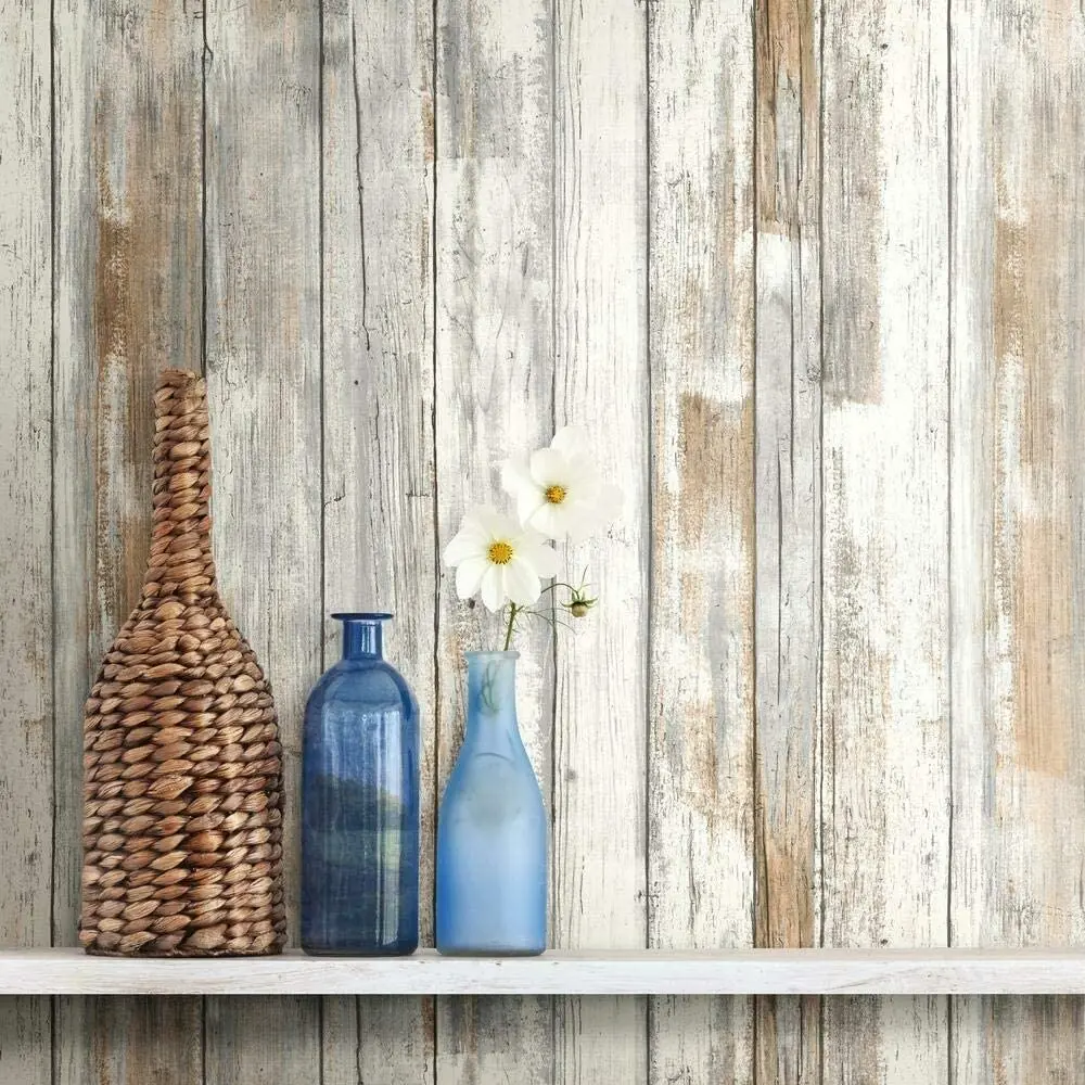 

Retro Wood Grain Self-adhesive Wallpaper Waterproof Wallpaper Contact Paper Living Room Bedroom Study Home Decoration