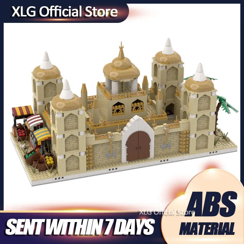 

Desert Palace Desert Diy Village Building Blocks Bricks Street View Collection Star Movies Scene Gifts Toys For Children Kids