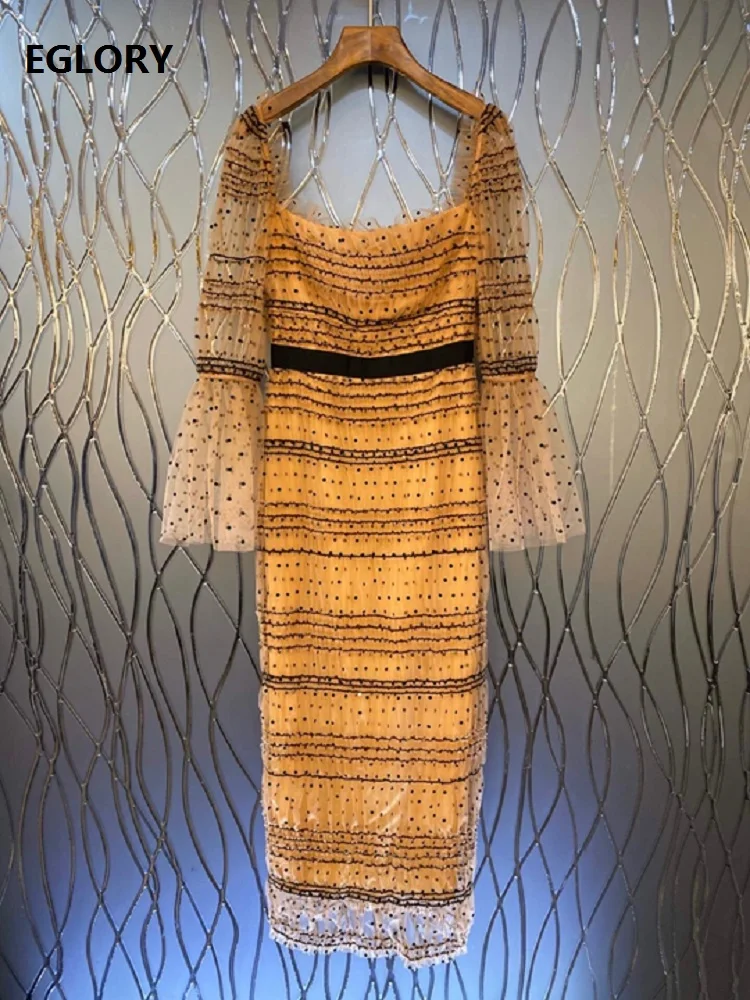 Женское вечернее платье в горошек It's вечерние iya облегающее Сетчатое футляр с