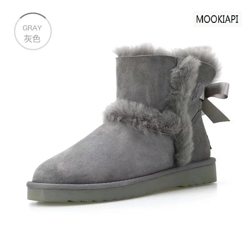 

Australia's latest women's snow boots in 2019, real sheepskin, natural wool, the highest quality short-barrel lace women's shoes