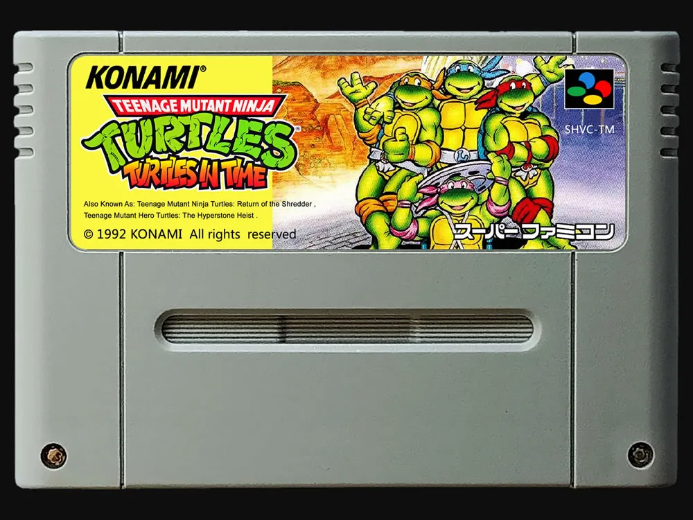 Игровые карты: TMNT Черепашки-ниндзя в срок(японская версия NTSC