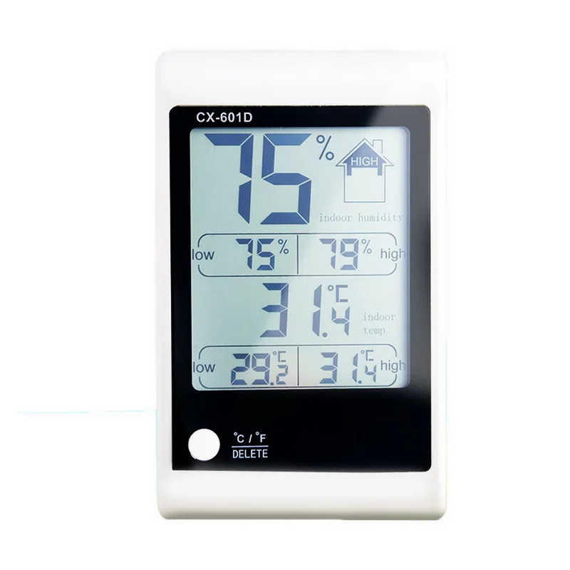 

LCD Weather Station Clock Electronic Digital Temperature Humidity Meter Indoor Outdoor Thermometer Hygrometer Meter Alarm Clock