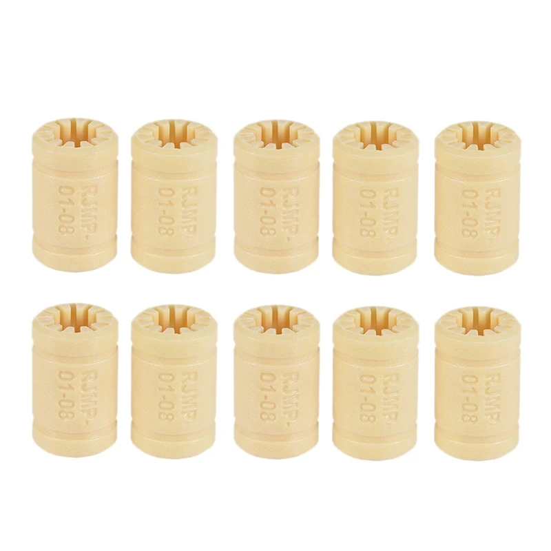 LM8UU 3D принтер твердый полимерный подшипник 8 мм вал RJMP 01 08 пластиковые линейные