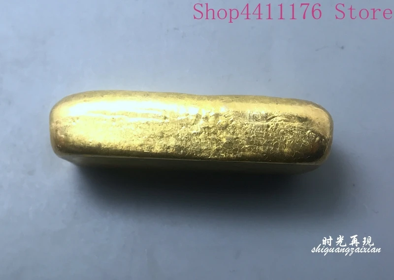 

antique gold ingot (film and television props) section #36984