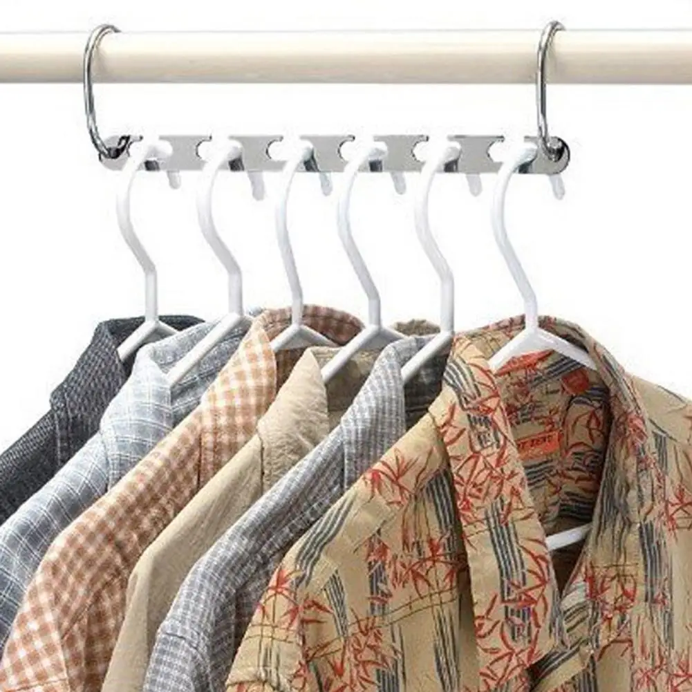 2/4/6/8/10 шт Волшебные вешалки для одежды подвесная цепь металлическая ткань