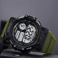 cool luminous men sports watch high end silicone strap military wrist watch led week waterproof digital watches reloj de hombre