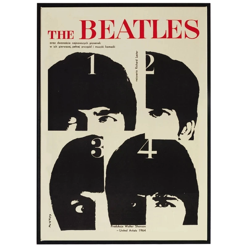 Винтажные постеры и принты The Beatle Alboms в эстетике классические настенные холщовые