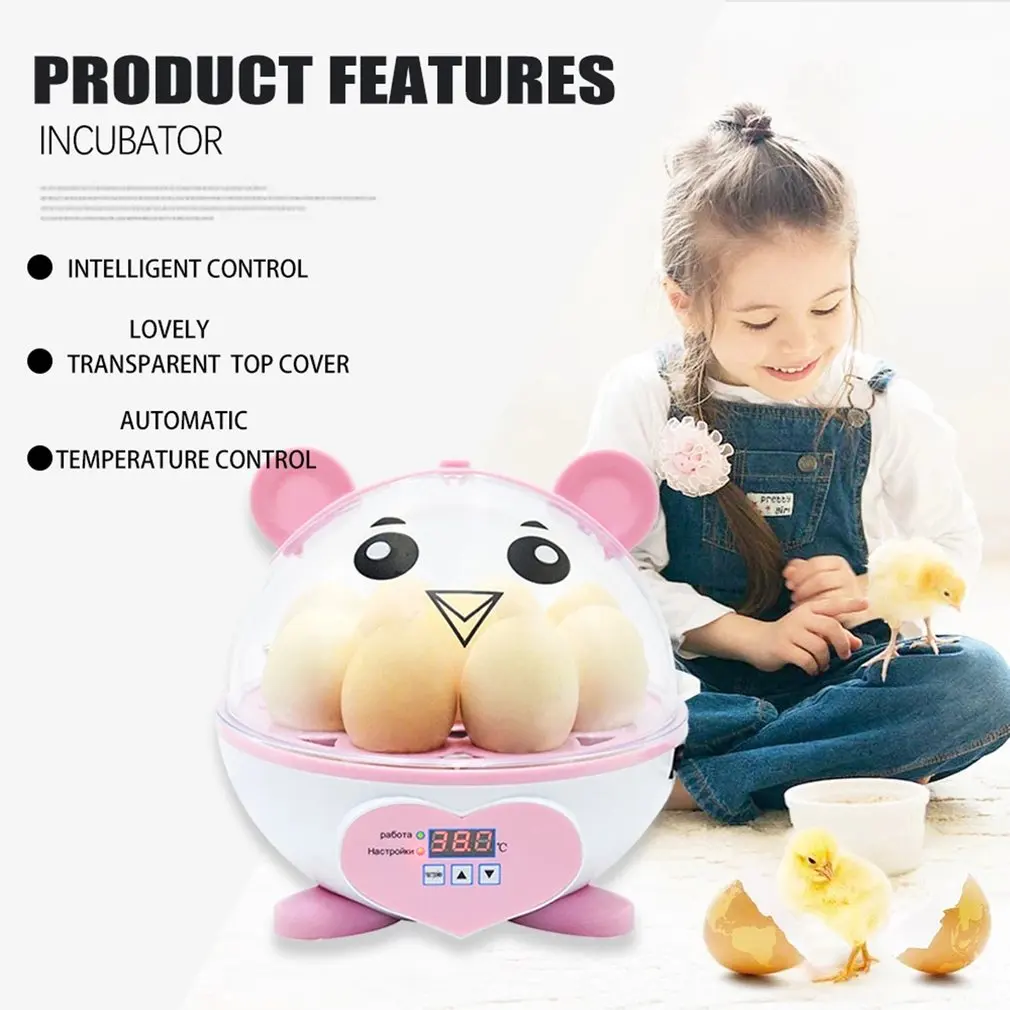 

New Mini 9 Eggs Incubator Incubation Brooder Manual Egg Turning Chicken Duck Quail Birds Egg Incubator Poultry Hatchery Machine