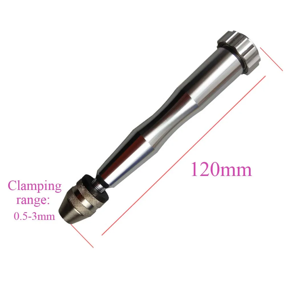 

1Pc Aluminum Semi Automatic Mini Manual Hand Drill Chuck Twsit Micro Drill Bit Woodworking amber olive walnut DIY Tool 0.5-3mm