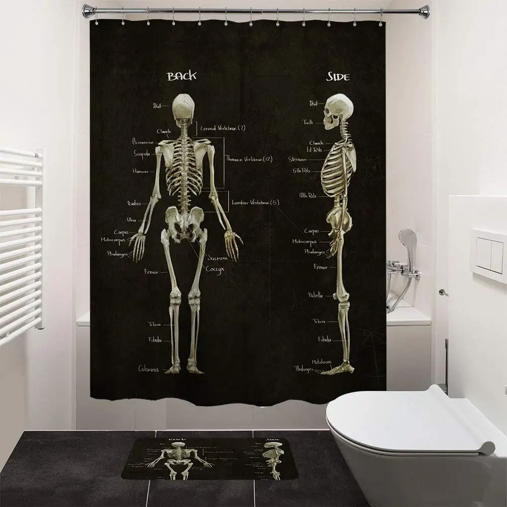 Декоративная занавеска для душа на Хэллоуин водонепроницаемая ванная комната