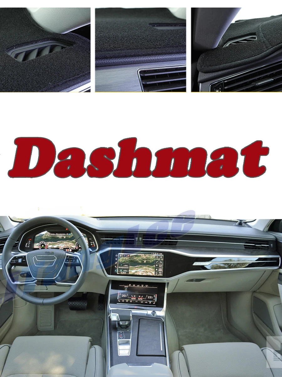 

Car DashMat Cover Sun Protection Carpet Anti Slide Pad For Audi A6 C8 4K A7 4K8 2018~2021 Insulated Dash Mat